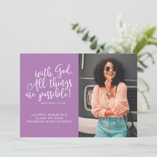 Mogelijkheid met het Afstuderen van de Foto van de Aankondiging (Staand voorkant)