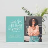 Mogelijkheid met het Afstuderen van de Foto van de Aankondiging (Staand voorkant)