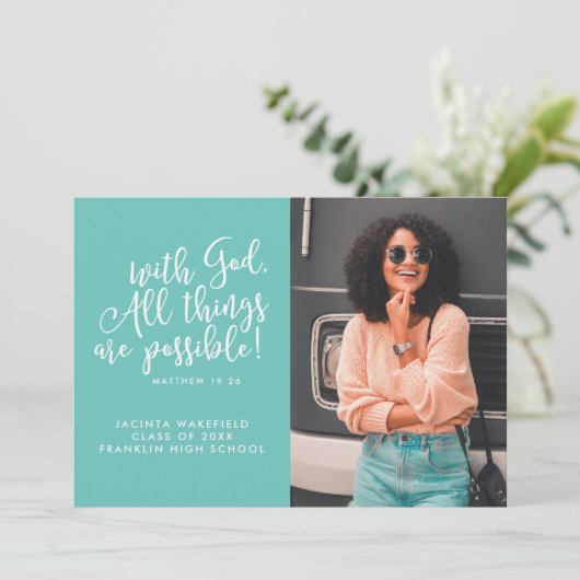 Mogelijkheid met het Afstuderen van de Foto van de Aankondiging (Staand voorkant)