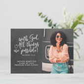 Mogelijkheid met het Afstuderen van de Foto van de Aankondiging (Staand voorkant)