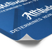 Mogelijkheid, Motivatie, Attitude Quote, Blue Abst Poster (Hoek)