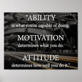Mogelijkheid, motivatie, houding poster (Voorkant)