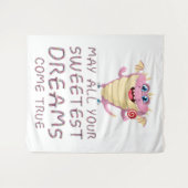 Mogen al je zoetste dromen uitkomen grappig wandkleed (Voorkant (horizontaal))