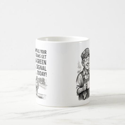 Mogen al uw dromen groen signaal krijgen - Stoomtr Koffiemok (Center)