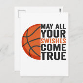 Mogen alle swishes uitkomen Funny Basketbal Briefkaart (Voorkant / Achterkant)