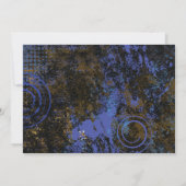 Mogen David Circular Star Bar Mitzvah Uitnodiging (Achterkant)