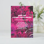 Mogen David Circular Star Bat Mitzvah Party Kaart (Staand voorkant)