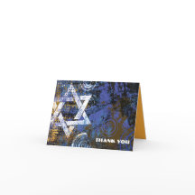 Mogen David Circular Star Folded Harde kaart