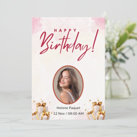 Mogen de kaarsen op je taart helder schijnen kaart (Staand voorkant)