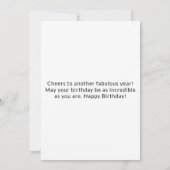 Mogen de kaarsen op je taart helder schijnen kaart (Achterkant)