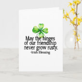 Mogen de scharnieren van onze vriendschap nooit ga kaart (Gele Bloem)