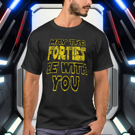 Mogen de veertigers bij je zijn 1980s Retro 40th T-shirt