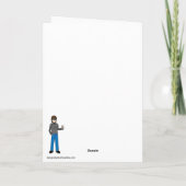 Mogen je dagen vrolijk en Strike- Bowler zijn Feestdagen Kaart (Achterkant)