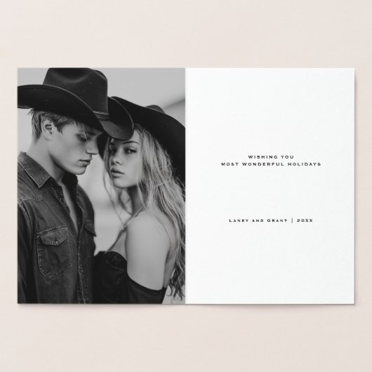 Mogen jullie dagen vrolijke en heldere gouden ster folie kaarten (Binnen)