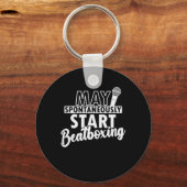 Mogen spontaan beatboxen sleutelhanger (Voorkant)