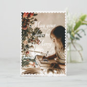 Mogen uw dagen de Kaart van Kerstmis kantelen (Staand voorkant)