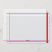 Mogen uw dagen pllaid grens kerst Kaart (Achterkant)