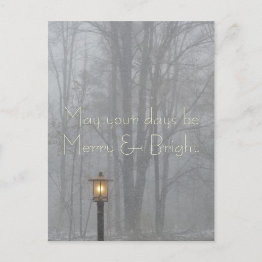 Mogen uw dagen Vrolijk en Helder Vakantie zijn Feestdagenkaart (Voorkant)