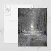 Mogen uw dagen Vrolijk en Helder Vakantie zijn Feestdagenkaart (Voorkant / Achterkant)