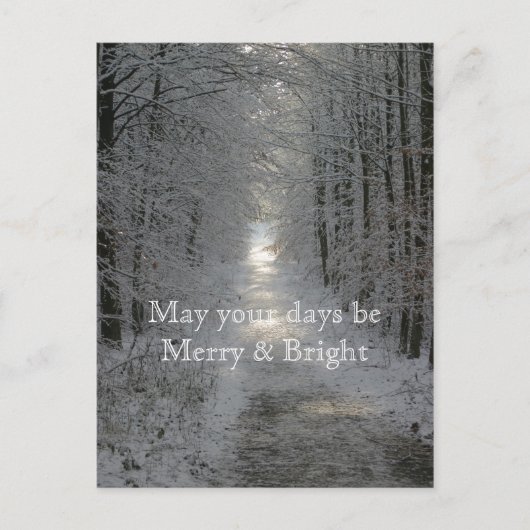 Mogen uw dagen Vrolijk en Helder Vakantie zijn Feestdagenkaart (Voorkant)