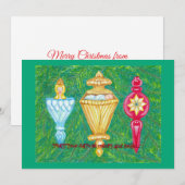 Mogen uw dagen vrolijk en helder zijn feestdagenkaart (Voorkant / Achterkant)