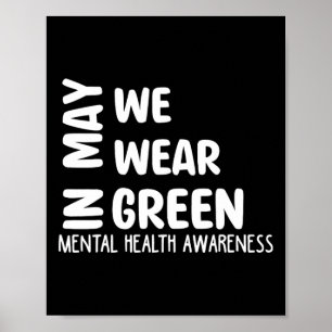 Mogen we Green Mental Health Awareness Maand GR Dr Poster