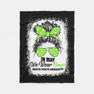 Mogen we Groen Messy Bun Mental Health Awarenes Dr Fleece Deken