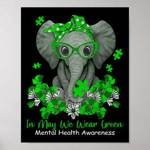 Mogen we het bewustzijn van de groene olifant ment poster