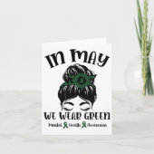 Mogen we het Groene Geestelijke Gezondheidsbewustz Kaart (Voorkant)