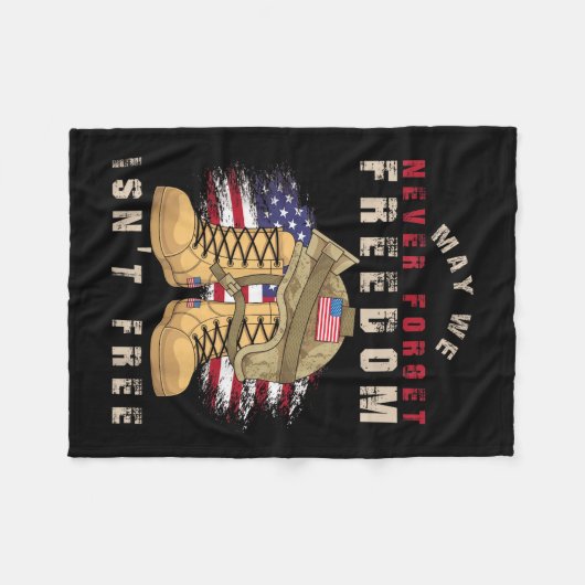 Mogen we nooit vergeten dat de vrijheid de vlag va fleece deken (Voorkant (Horizontaal))