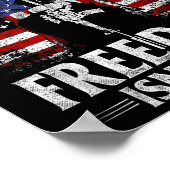 Mogen we nooit vergeten dat de vrijheid een vrije  poster (Hoek)