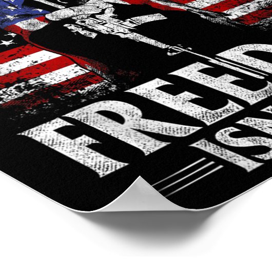 Mogen we nooit vergeten dat de vrijheid een vrije  poster (Hoek)