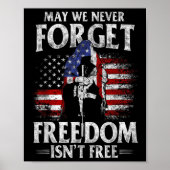 Mogen we nooit vergeten dat de vrijheid een vrije  poster (Voorkant)