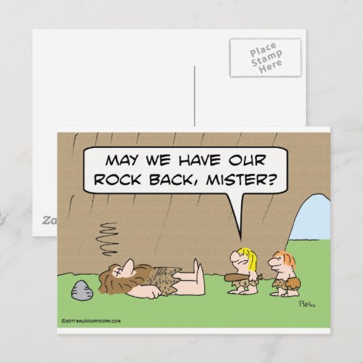 Mogen we onze rots terug hebben, meneer? briefkaart (Voorkant / Achterkant)