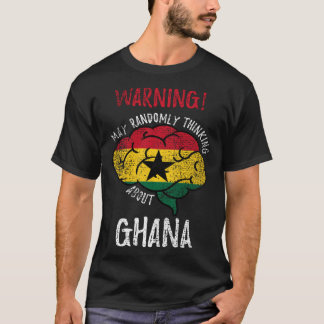 Mogen willekeurig denken over Ghanese roots V T-shirt