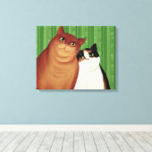 Moggies 1994 canvas afdruk (Insitu (Houten vloer))