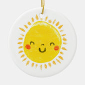 Moghrey mie ghrian (Sunshine) Keramisch Ornament (Voorkant)
