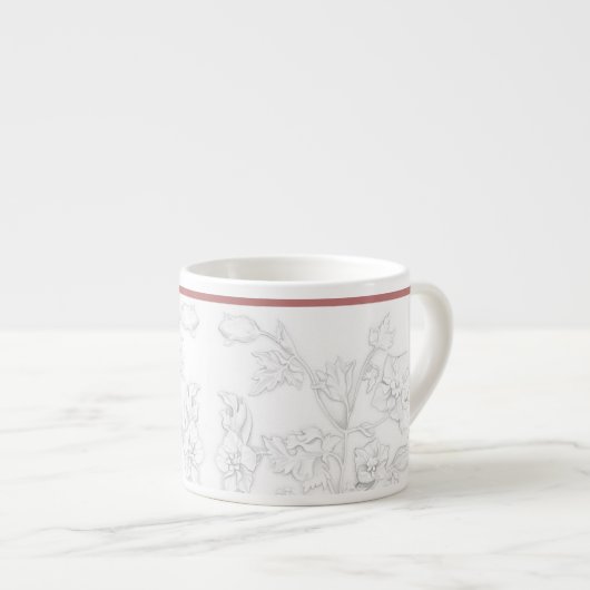 Mogol-design op een espressokop espresso kop (Voorkant rechts)
