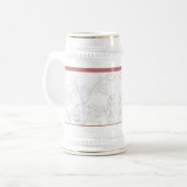 Mogol-design op een stein bierpul (Voorkant links)