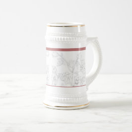 Mogol-design op een stein bierpul