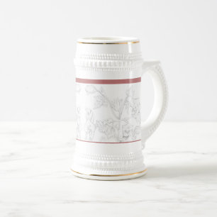 Mogol-design op een stein bierpul