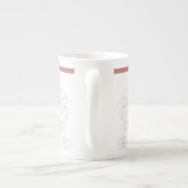 Mogol-ontwerp op een Bone China mok (Achterkant)