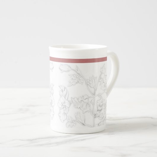 Mogol-ontwerp op een Bone China mok (Voorkant rechts)