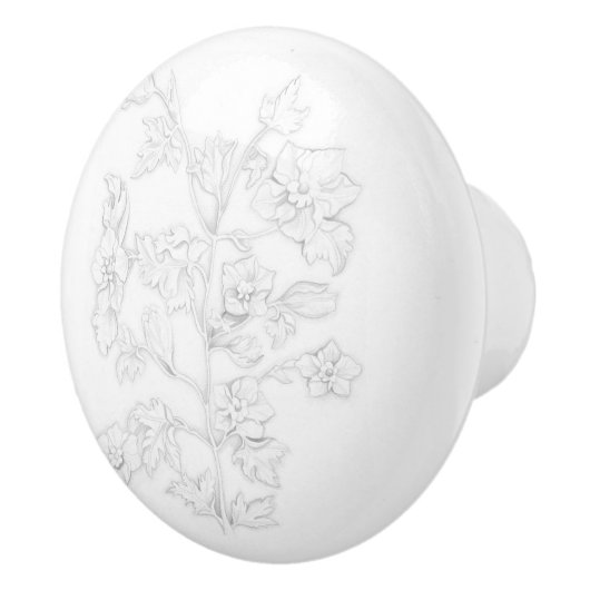 Mogol-ontwerp op een keramische knop (Rechts)