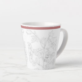 Mogol-ontwerp op een kleine latte-mok latte mok