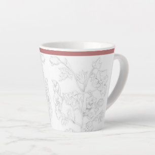 Mogol-ontwerp op een kleine latte-mok latte mok