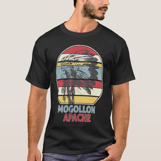 MOGOLLON APACHE Tribe Native Mexicaanse Indiase Re T-shirt (Voorkant)