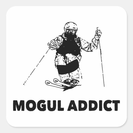 Mogul Addict Vierkante Sticker (Voorkant)