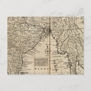 Mogul Empire, India Briefkaart