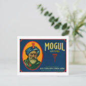 Mogul Lemon LabelSan Fernando, CA Briefkaart (Staand voorkant)